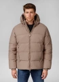 Kurtka zimowa męska z kapturem Duncan Ciemny Piaskowy