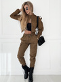 Stylowy komplet damski w kolorze piaskowym Coyote