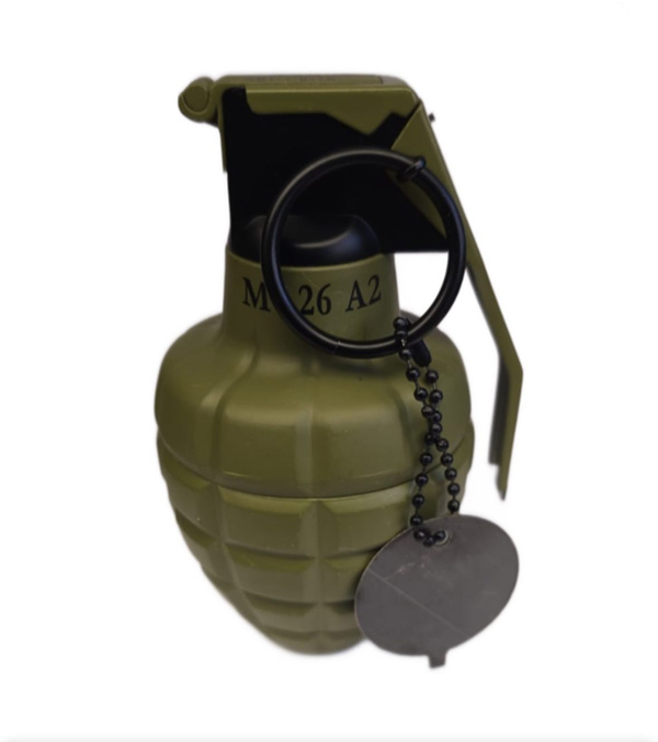 Zapalniczka brelok granat M-26 zielona duża