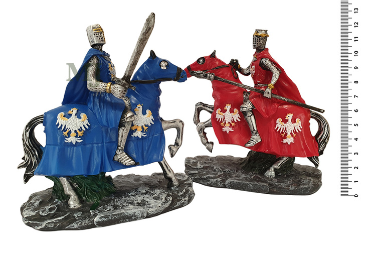 Figurka-poli FT-P608 Rycerz Koń 12cm