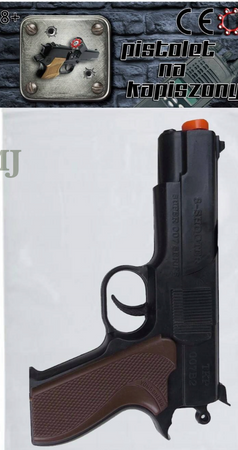 Pistolet plastikowy hukowy na kapiszony spłonka