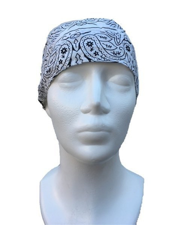 Bandana wiązana g-biała wzór