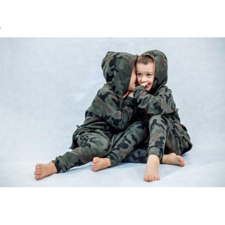 Bluza dziecięca moro z kapturem
