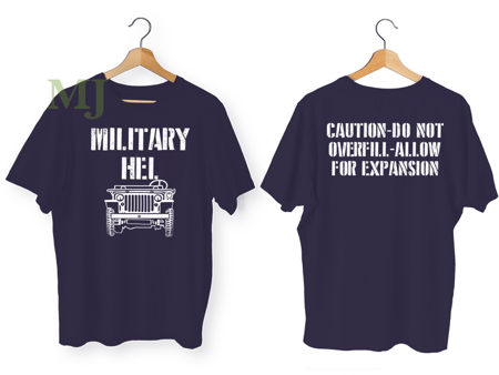 Koszulka T-shirt D-Day Hel Jeep Willys Granat