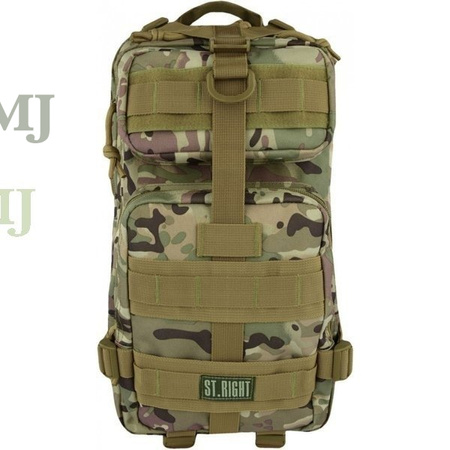 Plecak Moro Camo 25 L. MILITARY MULTI CAMO Mały Plecak Turystyczny, Plecak Taktyczny Moro, ST.RIGHT - BP43